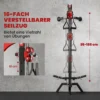 Latzugstation 16 fach Verstellbar Zur Wandmontage Latzugturm Inkl. Latzugstange Griffstange Seilzug Bis 120kg