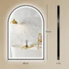 LED Badezimmerspiegel 60 X 90 Cm Mit Beleuchtung, Front & Rückbeleuchtung, Memory Funktion, Touch Schalter, Schwarz