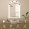 LED Badezimmerspiegel 60 X 90 Cm Mit Beleuchtung, Front & Rückbeleuchtung, Memory Funktion, Touch Schalter, Schwarz