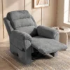 Massage Relaxsessel Mit Wärme, Verstellbarer Kopfstütze Und Wall Hugger Funktion, Grau