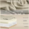 Massagesessel Mit Aufstehhilfe, Relaxsessel, Vibrationsköpfe, Mit Neigefunktion, Leinenoptik, Beige
