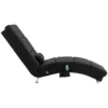 Massagesessel, Relaxsessel, Liegesessel Mit 8 Vibrationspunkten, 5 Modi, 56 X 168 X 84 Cm, Schwarz