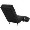 Massagesessel, Relaxsessel, Liegesessel Mit 8 Vibrationspunkten, 5 Modi, 56 X 168 X 84 Cm, Schwarz