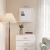 Medizinschrank Zur Wandmontage Mit Zahlenschloss, 2 stufiger Erste Hilfe Schrank Aus Edelstahl, Weiß