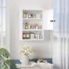 Medizinschrank Zur Wandmontage Mit Zahlenschloss Und Schlüssel, 3 stufig, Abschließbar, Weiß