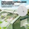 Mini Gewächshaus Frühbeet Foliengewächshaus, Wetterbeständig, 180 X 92 X 92 Cm, Grün