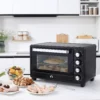 Mini Ofen Toasterofen, 1 Backblech, 1 Grilrost, Timer Funktion, Schwarz
