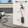 Mobile Wallbox 11kW 8m Typ 2 6–16 A 3 Phasig Ladekabel CEE 16A Auf Typ 2 Mit Einstellbarer Ladeleistung Startzeitvorwahl