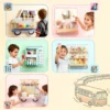 Montessori Druk Bord Sensorisch Speelgoed In Vrachtwagen Ontwerp Vanaf 3 Jaar