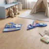 Montessori Motorikbrett 13 in 1 Holz Busy Board In Waleform Wandmontiertes Activity Board Mit Xylophon Uhr Zahnrädern