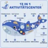 Montessori Motorikbrett 13 in 1 Holz Busy Board In Waleform Wandmontiertes Activity Board Mit Xylophon Uhr Zahnrädern