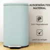 Mülleimer Küche 30 Liter Treteimer Mit Soft Close Deckel, Pedal Aus Metall, Grün, 36,5 X 31 X 61 Cm