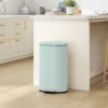 Mülleimer Küche 30 Liter Treteimer Mit Soft Close Deckel, Pedal Aus Metall, Grün, 36,5 X 31 X 61 Cm