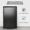 Mülleimer Küche 45 Liter Treteimer Küchenmülleimer Mit Soft Close Deckel, Herausnehmbarem Innenbehälter