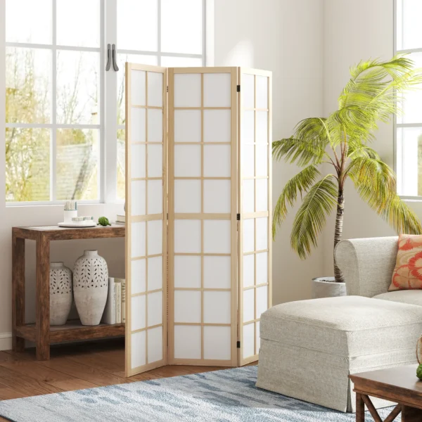 Opvouwbare Ruimteverdeler, Vrijstaande Privacybescherming Voor Woonkamer, Slaapkamer, Kantoor, 120 X 170 Cm