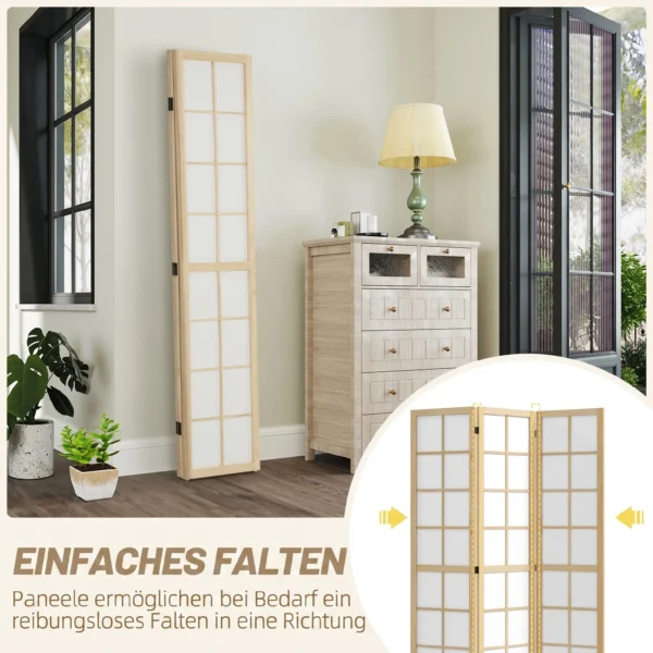Opvouwbare Ruimteverdeler, Vrijstaande Privacybescherming Voor Woonkamer, Slaapkamer, Kantoor, 120 X 170 Cm