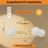 Plafondlamp 20W Met 5 G9 fittingen, Elegante Goud Wit Look, Lichtbron Niet Inbegrepen