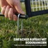 Rebounder Für Fußball, 2 in 1 Zweiseitig Faltbar Prellwand Mit Rückprallwand Netz, 200 X 94cm, Schwarz