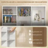 Regal Für 835 CDs Oder 500 DVDs, Blu ray Medienregal Mit 27 Fächern Und 21 Verstellbaren Einlegeböden, Weiß