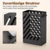 Regenschirmständer Mit Tropfschale, 4 Haken, Stahl, 28L X 14B X 41H Cm, Schwarz