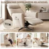 Relaxsessel Elektrisch Verstellbar Fernsessel Mit Liegefunktion, 2 Motoren Drehbar TV Sessel Mit USB Anschluss