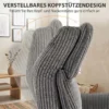 Relaxsessel Elektrisch Verstellbar Fernsessel Mit Liegefunktion, 2 Motoren Drehbar TV Sessel Mit USB Anschluss