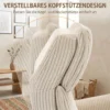 Relaxsessel Elektrisch Verstellbar Fernsessel Mit Liegefunktion, 2 Motoren Drehbar TV Sessel Mit USB Anschluss