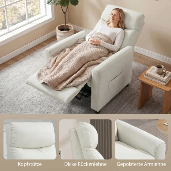 Relaxsessel Fernsehessel Mit Liegesessel, Taschenfedern Für Wohnzimmer