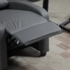 Relaxsessel Fernsehsessel Mit Vibrationsmassage, Liegefunktion, 2 Massagepunkte, Fernbedienung, 68 X 88 X 98 Cm Grau