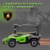 Rutschauto Mit Schiebstange 2 in 1 Rutschfahrzeug Mit Lenkrad Mit Hupe Fußstütze Sitzstauraum Grün