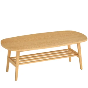 Salontafel Met Opbergruimte, Koffietafel Voor Woonkamer, Slaapkamer, 120 X 60 X 42 Cm, Natuurhout