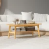 Salontafel Met Opbergruimte, Koffietafel Voor Woonkamer, Slaapkamer, 120 X 60 X 42 Cm, Natuurhout