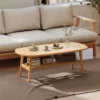 Salontafel Met Opbergruimte, Koffietafel Voor Woonkamer, Slaapkamer, 120 X 60 X 42 Cm, Natuurhout