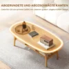 Salontafel Met Opbergruimte, Koffietafel Voor Woonkamer, Slaapkamer, 120 X 60 X 42 Cm, Natuurhout