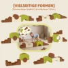Schaumstoff Bausteine 5 tlg. Softbausteine Kinder Bausteinset Mit Cord Optik Rutschfestem Boden Bunt