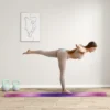 Schwebebalken 236 Cm, Faltbar, Rutschfester Boden, Für 3+ Jahre, Bis 80 Kg, Violett+Rosa