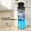 Sensor Mülleimer 55L Berührungsloser Abfalleimer Mit Soft Close Deckel Aus Edelstahl Für Küche Fitnessstudio