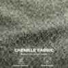 Sessel Drehbarer Loungesessel Mit Chenille Optik, Breiter Sitzfläche, Für Wohnzimmer, Schlafzimmer, Grau