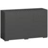 Sideboard Kommode Anrichte, 2 Schubladen, Push Click, 117 Cm X 36 Cm X 74 Cm, Schwarz