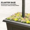 Solar Gartenlaterne, Wetterfeste Wegleuchte 160 Cm Hoch, Mit LED, 10 Std. Beleuchtung, IP44, Für Außen, Schwarz