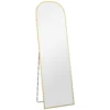 Standspiegel, Ganzkörperspiegel, Modernes Design, 50 Cm X 1,5 Cm X 170 Cm, Gold