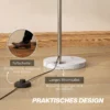 Stehlampe, Bogen Design Mit Marmorsockel, 167 Cm, Silber