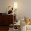 Stehlampe Mit Regal, 3 Fächer, Kompakte Maße, MDF, Weiß