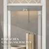 Stehlampe Mit Regal, 3 Fächer, Kompakte Maße, MDF, Weiß