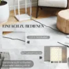 Stehlampe Mit Regal, 3 Fächer, Kompakte Maße, MDF, Weiß
