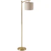 Stehlampe, Verstellbare Lichtoptionen, Fußschalter, Fernbedienung, Metall, Gold