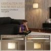 Stehlampe, Verstellbare Lichtoptionen, Fußschalter, Fernbedienung, Metall, Gold