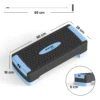 Steppbrett Höhenverstellbar Fitness Aerobic Stepper Mit 2 Stufen (11/16 Cm) 2 Widerstandsbändern, Anti Rutsch Matte Blau