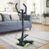 Stepper Sidestepper Mit Haltegriff Trainingsbänder Heimtrainer LCD Display Stahl
