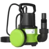 Tauchpumpe Teichpumpe Wasserpumpe Mit Schwimmschalter Springbrunnen 400W 9000L/h 16 X 14 X 27 Cm Grün